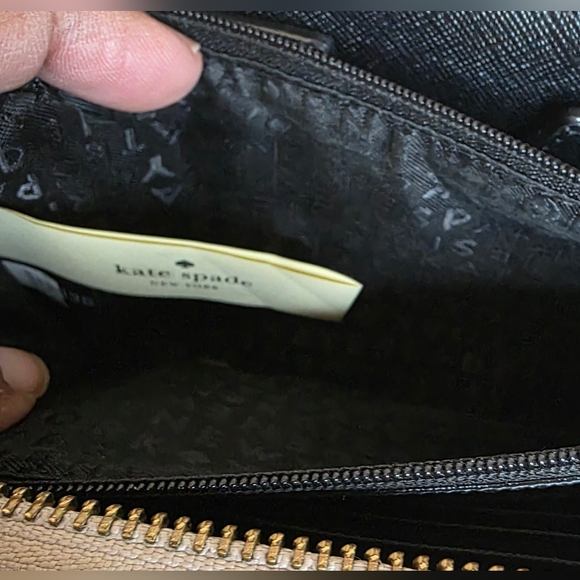 Kate Spade Laurel Way Neda Wallet Wristlet - Two-toned Beige/ Black - Picture 4 of 4
